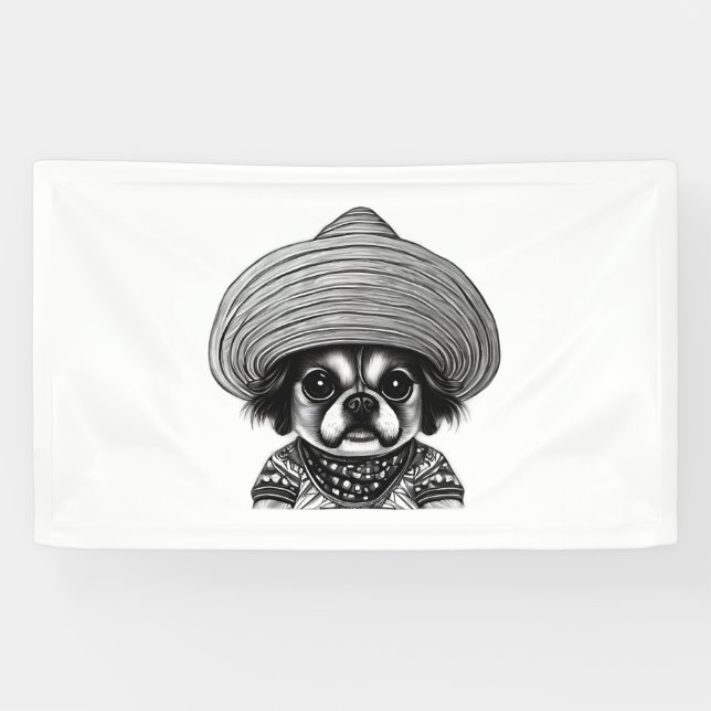 dog wearing hat original colour banner (Horizontal)