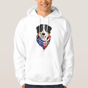 Dog Wearing Neck Bandanna Hoodie
