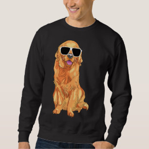 Dog Wearing Sunglasses Golden Retriever 238 Sweatshirt