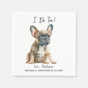 Dog Wedding Cocktail Napkin