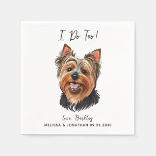 Dog Wedding Cocktail Napkin