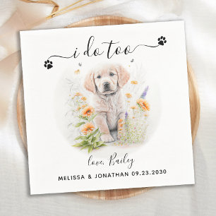 Dog Wedding Cocktail Napkin