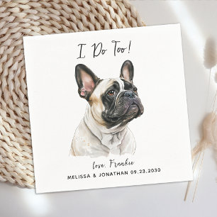 Dog Wedding Cocktail Napkin