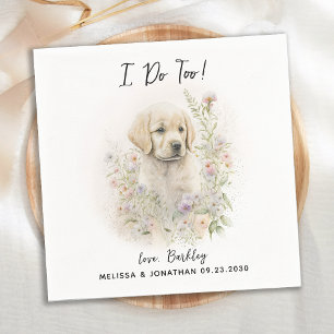 Dog Wedding Cocktail Napkin