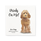 Dog Wedding Cocktail Napkins