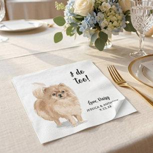 Dog Wedding Cocktail Napkins