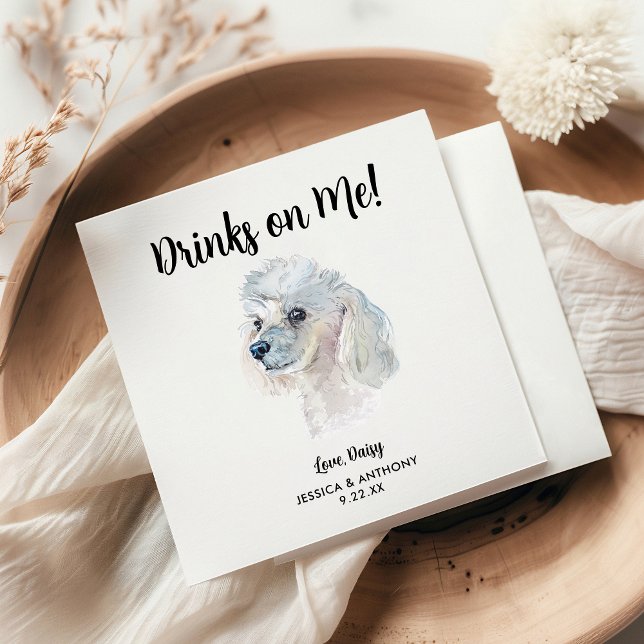 Dog Wedding Cocktail Napkins (Creator Uploaded)