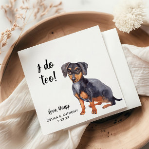 Dog Wedding Cocktail Napkins