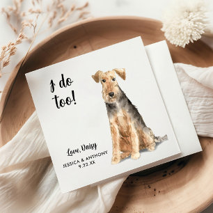 Dog Wedding Cocktail Napkins