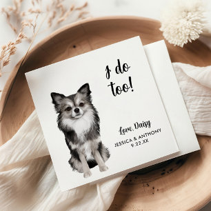 Dog Wedding Cocktail Napkins