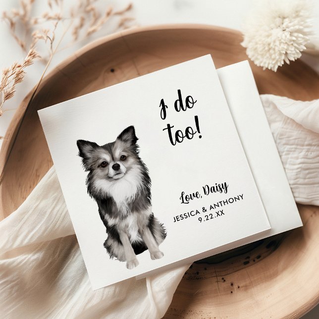 Dog Wedding Cocktail Napkins (Creator Uploaded)