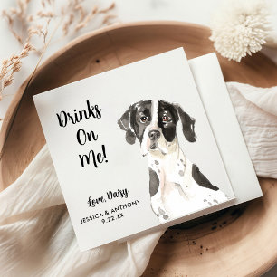 Dog Wedding Cocktail Napkins