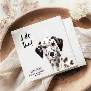 Dog Wedding Cocktail Napkins