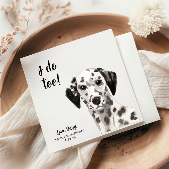 Dog Wedding Cocktail Napkins (Creator Uploaded)