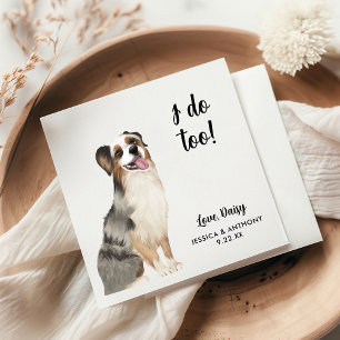 Dog Wedding Cocktail Napkins