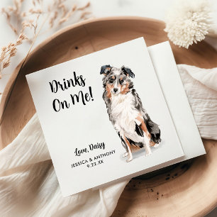  Dog Wedding Cocktail Napkins