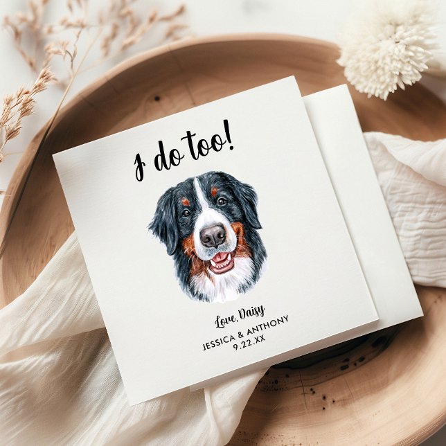 Dog Wedding Cocktail Napkins (Creator Uploaded)