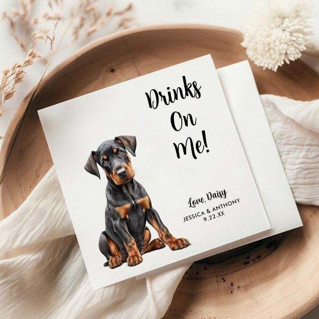 Dog Wedding Cocktail Napkins (Creator Uploaded)