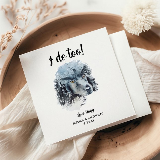 Dog Wedding Cocktail Napkins (Creator Uploaded)