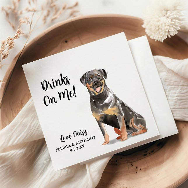  Dog Wedding Cocktail Napkins (Creator Uploaded)