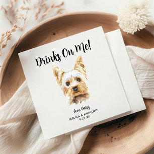 Dog Wedding Cocktail Napkins