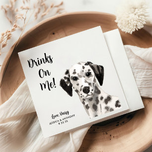 Dog Wedding Cocktail Napkins