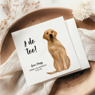 Dog Wedding Cocktail Napkins