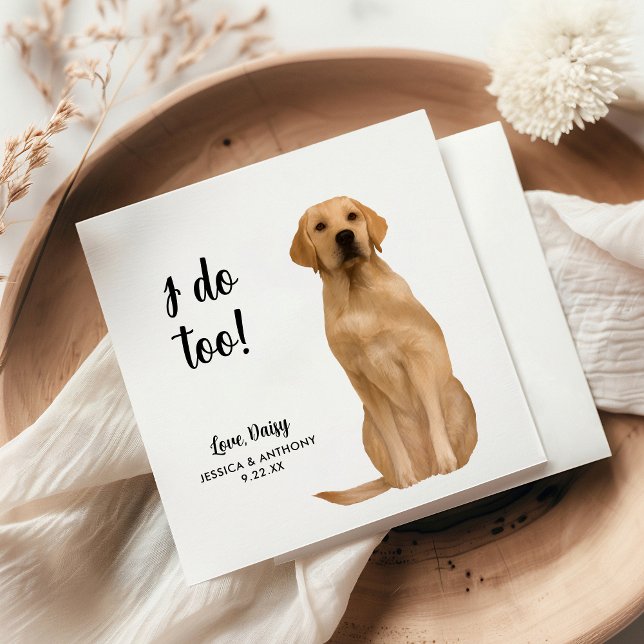 Dog Wedding Cocktail Napkins (Creator Uploaded)