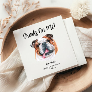 Dog Wedding Cocktail Napkins