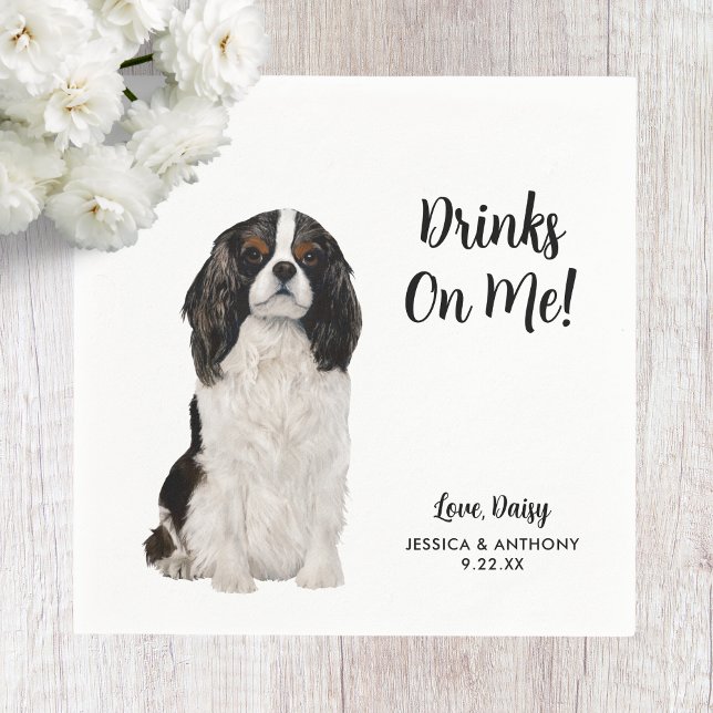 Dog Wedding Cocktail Napkins (Creator Uploaded)