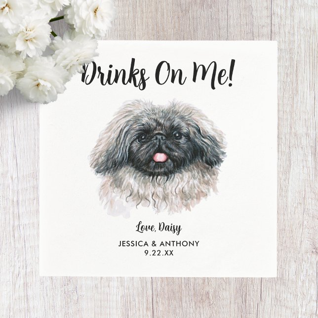 Dog Wedding Cocktail Napkins (Creator Uploaded)