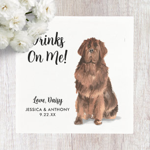Dog Wedding Cocktail Napkins