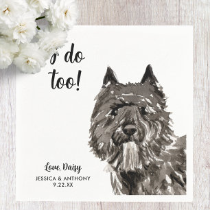 Dog Wedding Cocktail Napkins
