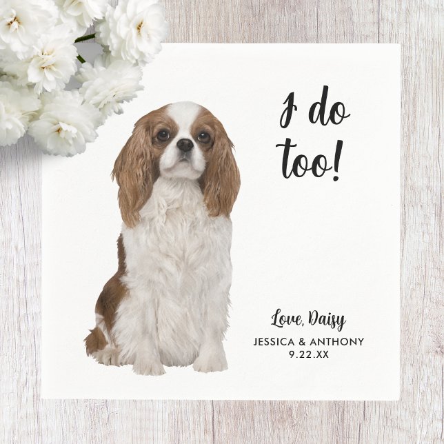 Dog Wedding Cocktail Napkins (Creator Uploaded)