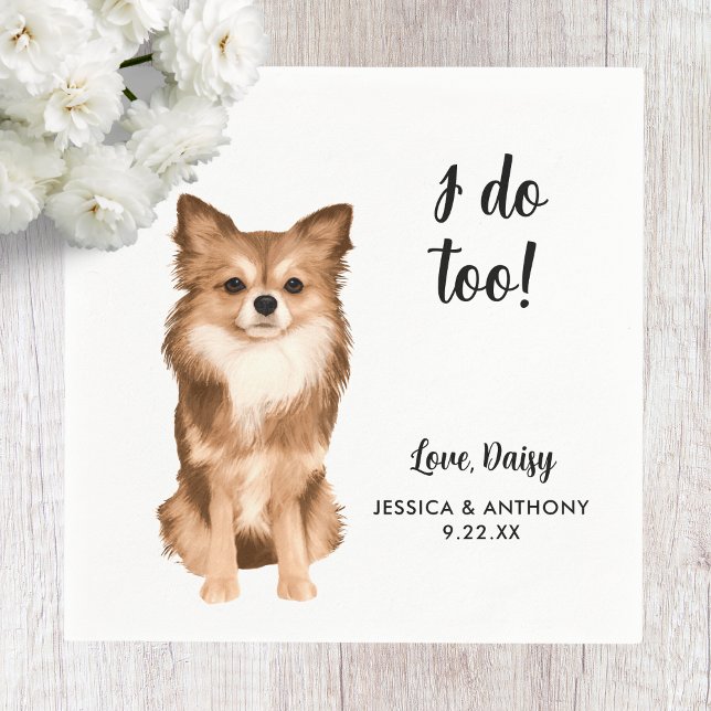 Dog Wedding Cocktail Napkins (Creator Uploaded)