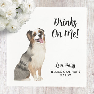 Dog Wedding Cocktail Napkins