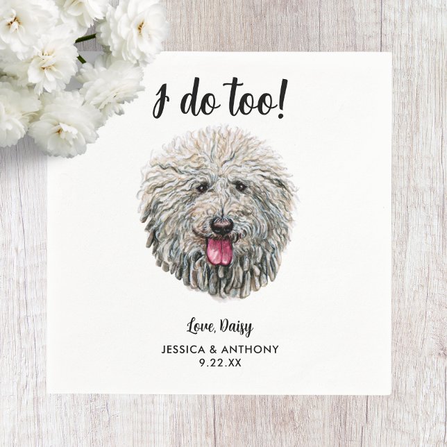 Dog Wedding Cocktail Napkins (Creator Uploaded)