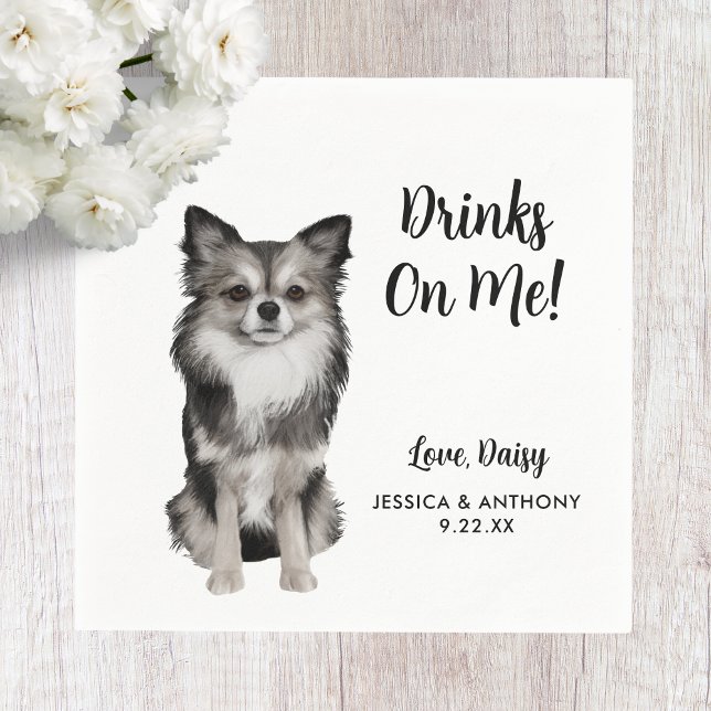 Dog Wedding Cocktail Napkins (Creator Uploaded)