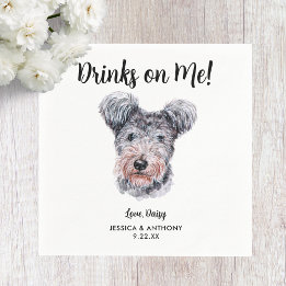 Dog Wedding Cocktail Napkins
