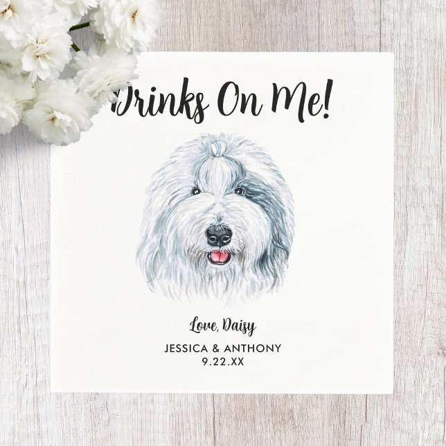 Dog Wedding Cocktail Napkins (Creator Uploaded)