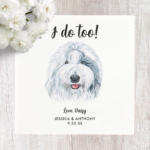 Dog Wedding Cocktail Napkins