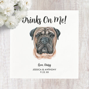 Dog Wedding Cocktail Napkins