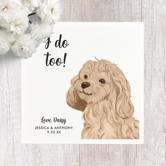 Dog Wedding Cocktail Napkins (Creator Uploaded)