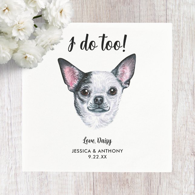 Dog Wedding Cocktail Napkins (Creator Uploaded)