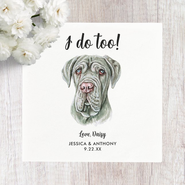 Dog Wedding Cocktail Napkins (Creator Uploaded)
