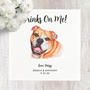 Dog Wedding Cocktail Napkins