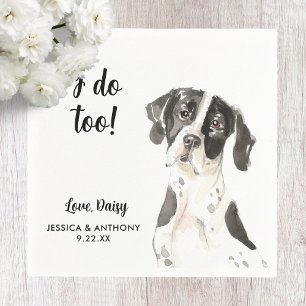 Dog Wedding Cocktail Napkins