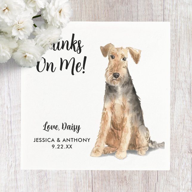 Dog Wedding Cocktail Napkins (Creator Uploaded)