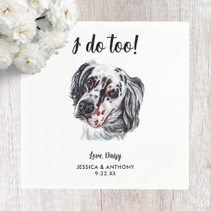 Dog Wedding Cocktail Napkins