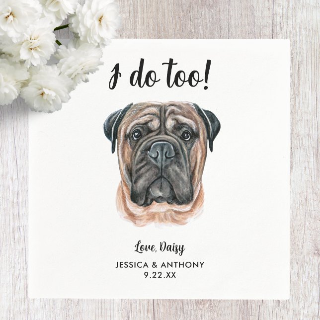 Dog Wedding Cocktail Napkins (Creator Uploaded)